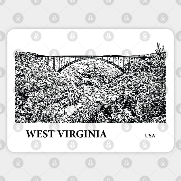 West Virginia USA Sticker by Lakeric